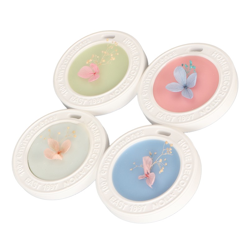 4 Pieces Aromatherapy Wax Tablets Long Lasting Dry Flower Scented