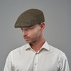 Sterkowski Norte Flat Cap Harris Tweed Peaked Cap for Men