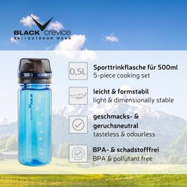 Black Crevice Tritan Bottle, Blue, 22.5 x 7 x 7 CM, BCR3732