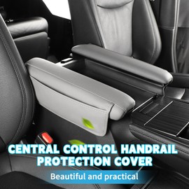 XHW Auto Accessories for Toyota Sienna LE,XLE,XSE,Limited,Platinum,Woodland 7/8 Passenger 2021-2025 Center Console Cover Armrest Pad Protector Armrest Box Cover Accessorie (Gray)