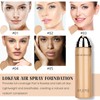 LOKFAR AirBrush Foundation Spray, Silky Mist Spray Makeup Kit with