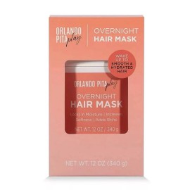 Orlando Pita Play Overnight Hair Mask, 12 oz, Moisture Lock, Increases Softness