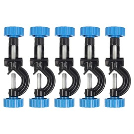 Byttlerom 5Pcs Lab Stand Clamp Holder, Aluminum Alloy Body Laboratory Stand Clamp Holder Right Angle Bosshead Clamps