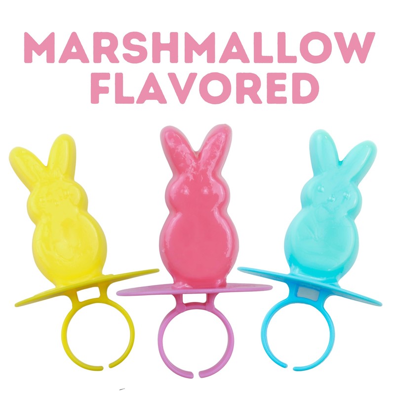 Easter Basket and Egg Hunt Candy, 2025 Peeps Lollipop Rings,