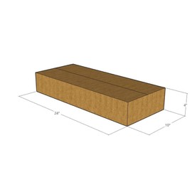 E1 Packaging 24" x 10" x 4" Corrugated Boxes 32 ECT (Pack of 10-24x10x4) | Quality moving boxes. Great for shipping boxes for Business, office or home.