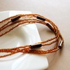 Monsefi Tiger Eye Long Beaded Necklace, 100" Multi Layered for