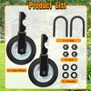 Mofeez Gate Wheel for Metal Swing Gate with 1-5/8" Thru