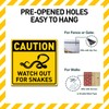 BTHUKO Safety Sign 12x12 inch, Danger Sign Watch Out for