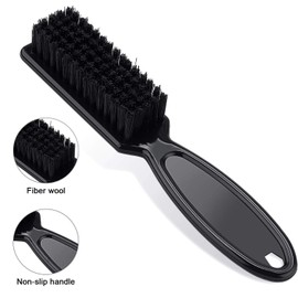 ROMONIX Cepillo de limpieza de cuchillas de peluquería para cortauñas (Negro)