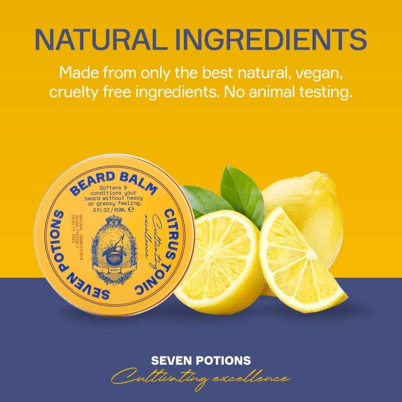 Seven Potions Cera Para Barba Para Hombres, Cera De Peinado