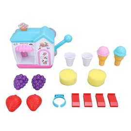 Ice Cream Foam Maker Bath Toy Toddlers Bubble Play Set Water Bathtub Birthday Gift Blue