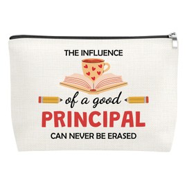Mxrymvu Principal Makeup Bag Gifts Teacher Appreciation Gifts for Women Principal Gift for Educators Cosmetic Bag Teachers Day Gift for Colleagues Retirement Graduation Christmas Birthday