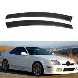 IG Window Visor for Honda Prelude 1997-2001, Rain Guard Tape-On Extra Durable Sun Wind Side Vent Window Deflector, 1997 1998 1999 2000 2001