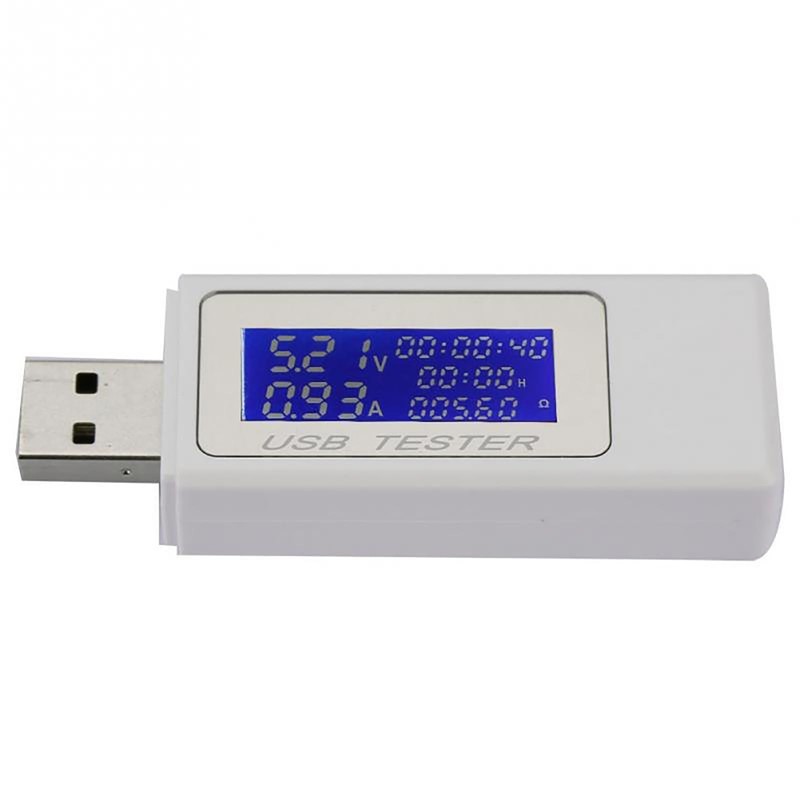 USB Tester, USB Voltage Ammeter Capacity Tester, 4-30V 0-5A USB