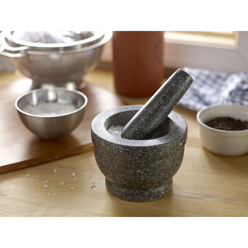 Fox Run Granite Mortar and Pestle, 5.5 x 6 x