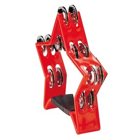 Kikutani Tambourine Star Shape Color MX-5 Red