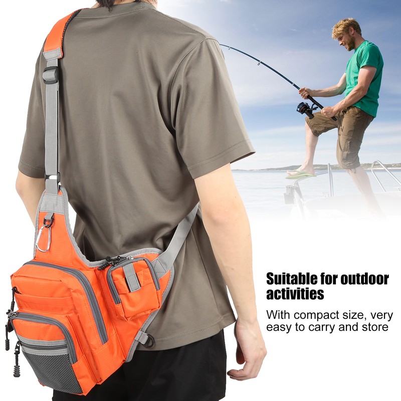 Fishing Bag Waist Outdoor Sport Multifuction Canvas for Cycling Mountain