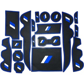 VINCON Accessories Cup Holder Center Console Insert Liners for Toyota Tacoma Blue trim