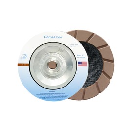Concrete Grinding Wheel 5" Ceramic Diamond Cup Wheel for Floor Surface, 30# Dry Edge Polishing Discs Fits Angle Grinder, 5/8"-11