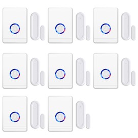 USUPERINK Door Sensor Chime,Doorbell Chime,Ring Alarm Contact Sensor,LED Night Light,Easy Installation,48 Ringtones and 5 Volume Levels, 1000ft Range,Suitable for Business/Home/Shop,8PK