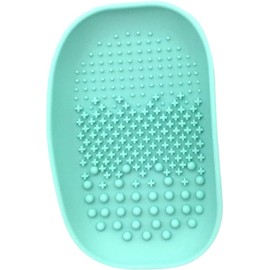 DOITOOL Limpia Brochas de Maquillaje de Silicona Verde Placa de Limpieza para Brochas Fácil de Guardar