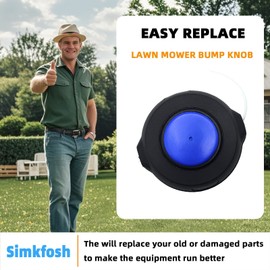 T25 128LD Trimmer Head with Bump Knob Fits for Husqvarna 124L 125L 128L 128R 128RJ 223L 122L 125C 125L 125LDX 128R 128RJ 129DJX 223L 223R 322C 323C 325C Replace Parts 966674401 537338306 M10*1.25LH