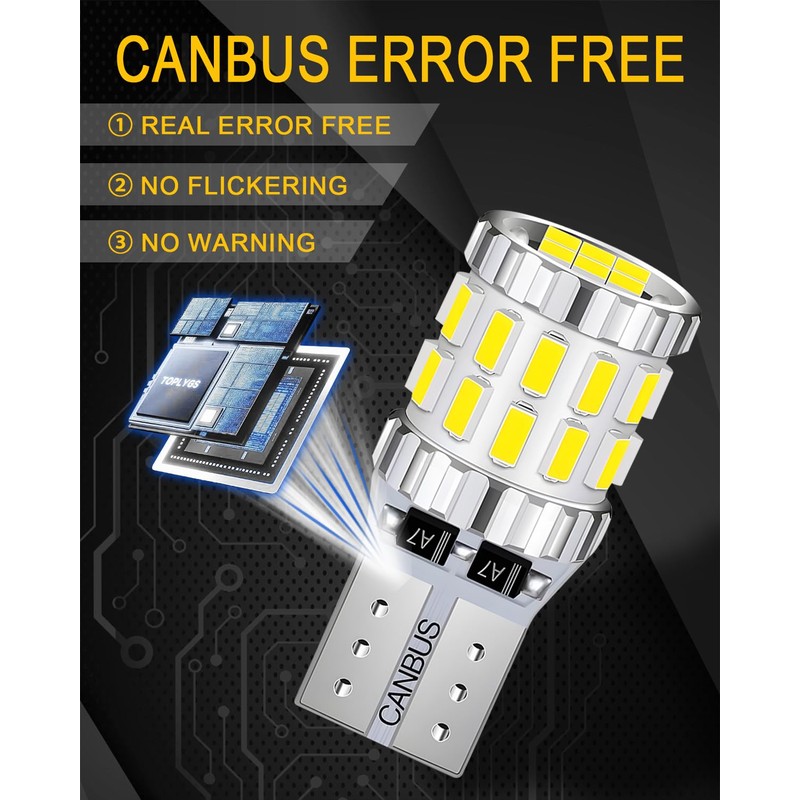 194 168 2825 T10 W5W Light Bulb,Super Bright T10 LED