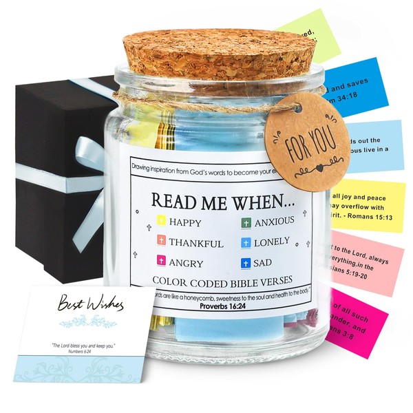 Bible Verse Jar - Christian Gifts for Women, Inspirational Prayer