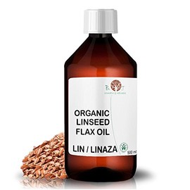 B.O.T Cosmetic & Wellness Organic Linseed Oil Rich in Omega-3 Face and Hair 500 ml