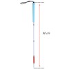 90cm Blindfold 4-Tier Aluminum, Caps (2 Pcs) (Blue Rubber Grip,