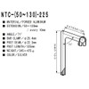 Nitto NTC-225 NTC-225 Stem 100 φ25.4 φ22.2 100 Silver