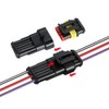 Aiqeer 3 Set 3 Pin Car Waterproof Electrical Wire Connectors