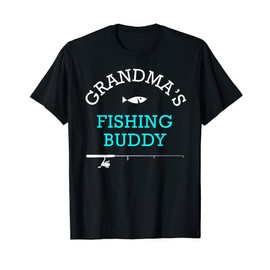 Grandmas Fishing Buddy Shirt Cute Kids Gift