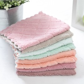 Stoum Magic Dishcloth, individually packaged 25 pieces, Velvet Magic Dishcloth, Washable Hand Mop, Magic Velvet Dishcloth S, 25 pieces (individually packaged) / 스토움 매직행주 개별포장 25장 벨벳요술행주 빨아쓰는 손걸레, 매직 벨벳 행주 S 25개(개별포장)