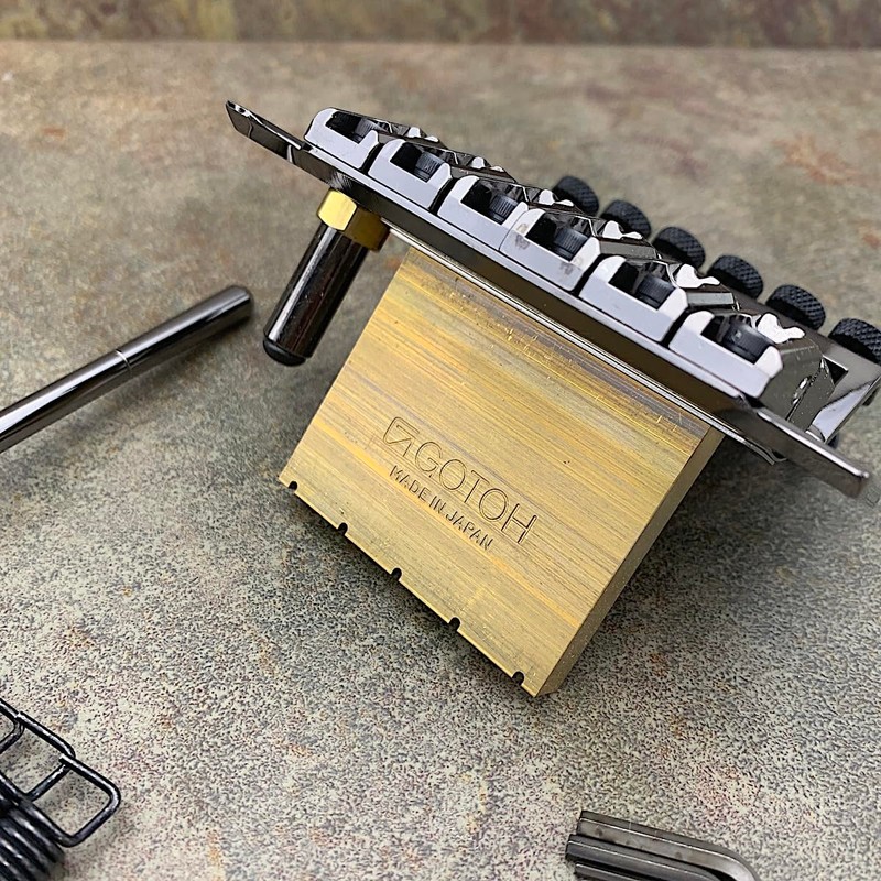 Gotoh Floyd Rose Locking Tremolo Set, Cosmo Black – PGE1996TCK