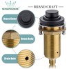 SINKINGDOM SinkTop Air Switch Kit (Long Full Brass Button) for