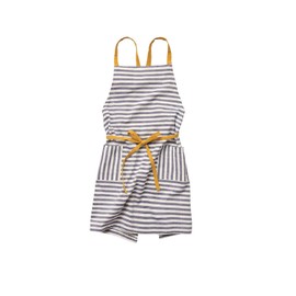 Lep 494219 Evelyn Apron, Striped Pattern, Pockets, Cotton, 100% Cotton, Navy