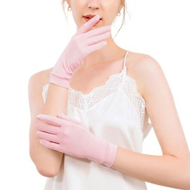 Pawinpaw Silk Gloves, UV Protection, Nighttime Gloves, UV Protection, Women's Gloves, Hand Care Advisor Recommendation, Moisturizing, Thin, Breathable, Night Gloves, Sunscreen, Summer, Sunscreen