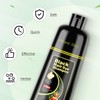 KAISASA Black Hair Dye Shampoo 3 in 1，Argan Natural Herbal