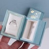 Book Design Premium PU Leather Jewelry Box Elegant Display Holder