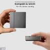 Swipecase® Aluminium Case with Double Compartment for Snus, Caffeine Snus