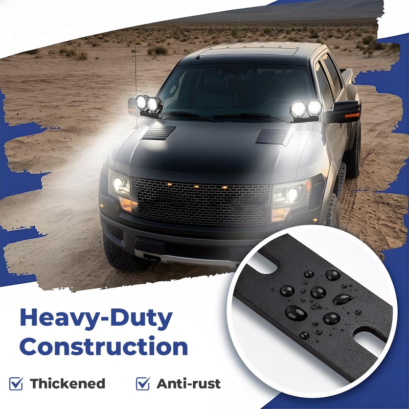 2 Pack Ditch Light Bracket Extensions Compatible with Most Truck