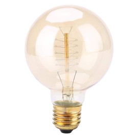 Bombilla de luz de filamento LED estilo vintage de 40 vatios, bombilla led retro, bombillas equivalentes de 100 vatios, cálido 3000k, 260 LM, regulable, lámpara (G80-Winding