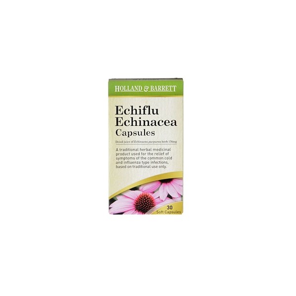 Holland & Barrett Echiflu Echinacea 30 Capsules