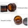 SYBL 5Pcs 10ml 0.35oz Travel Size Empty Refillable Amber Glass