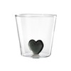 H&h Set of 6 Bicchieri Borosilicato Cuore Assortiti CC 300