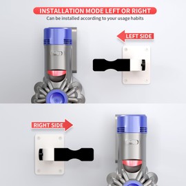 Adjustable Vacuum Wall Mount for Shark Vacuum Shark Cordless Vacuum Wall Mount Compatible for V6 V7 V8 V10 V11 V12 V15 Shark IX141 IZ562H IZ682H IZ361H IZ462H IZ163H IZ363HT IZ483H (White)