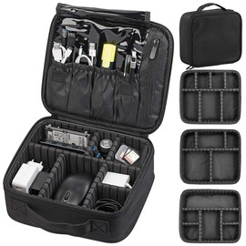 Xcase Cable Organiser: Travel Organiser and Storage Bag for PC & Mobile Device Accessories (Organiser Bag, Travel Cable Organiser, Camera Bag)