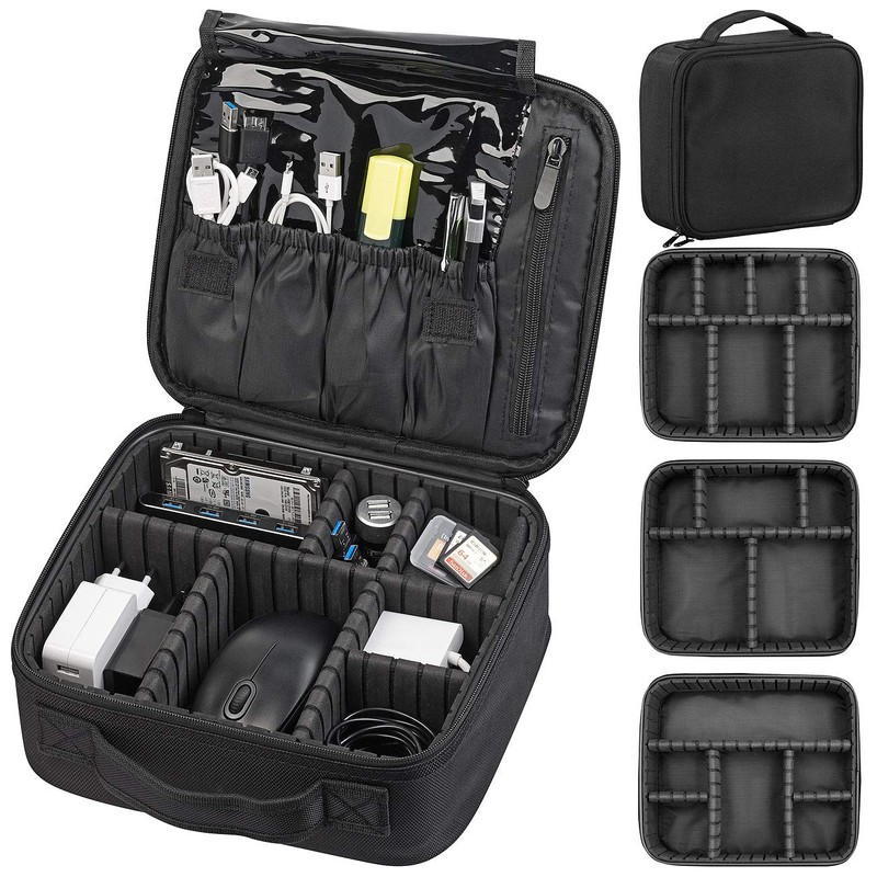 Xcase Cable Organiser: Travel Organiser and Storage Bag for PC