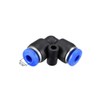 sourcing map Plastic Elbow Push to Connect Tube Fitting 4mm